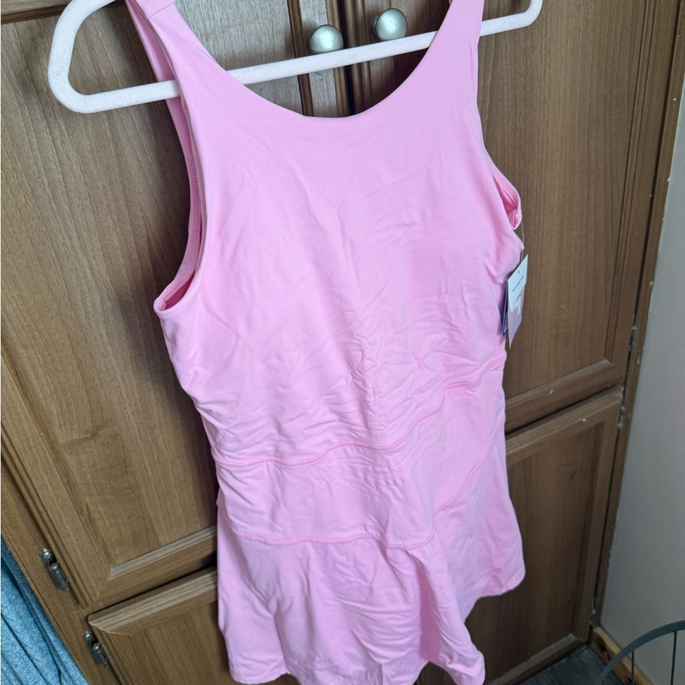Pink Sleeveless Athletic Dress